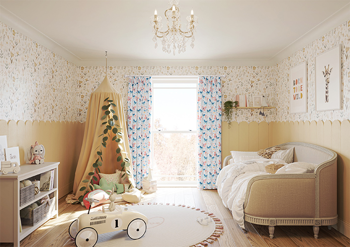 Butterfly Garden, Crystal - Made to Measure Curtains - Image 14